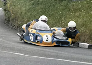 Images Dated 17th September 2020: Graham Milton & John Brushwood (British Magnum) 1978 Sidecar TT