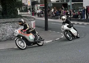 1973 Lightweight Manx Grand Prix Prints: Graham Vickery (Honda) and Mike Balmer (Greeves) 1973 Lightweight Manx Grand Prix