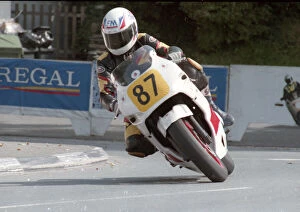 Images Dated 23rd May 2021: Graham Webster (Honda) 1992 Senior Manx Grand Prix