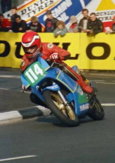 Images Dated 3rd February 2022: Greg Broughton (Yamaha) 1988 Production D TT