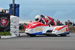 Images Dated 10th July 2012: Greg Lambert & Dicky Gale (GLR Honda) 2012 Southern 100
