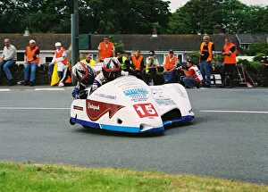 Images Dated 8th August 2018: Greg Lambert & Ivan Murray (DMR GL Honda) 2004 Sidecar TT