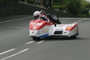 Images Dated 6th June 2012: Greg Lambert & Jason Crowe (GLR Honda) 2012 Sidecar TT