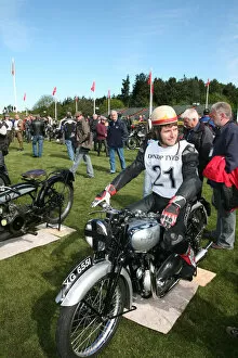 Images Dated 22nd August 2020: Guy Martin (1938 Triumph) No. 21, 2007 Re-enactment
