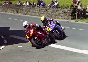Guy Martin (AIM Yamaha) and Ian Lougher (Stobart Honda) 2006 Southern 100