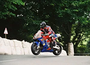 Images Dated 17th August 2018: Guy Martin (Suzuki) 2004 Production 600 TT