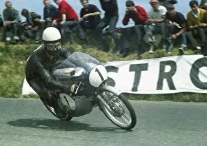 Images Dated 13th August 2020: Hans Georg Anscheidt (Suzuki) 1967 50cc TT