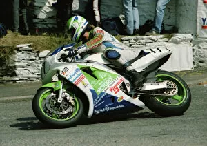 Images Dated 7th September 2019: Hanspeter Bolliger (Kawasaki) 1991 Senior TT
