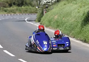 Images Dated 26th July 2022: Harry Payne & Mark Wilkes (Yamaha LCR) 2022 Sidecar TT