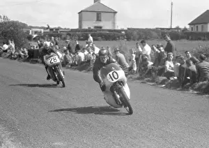 Harry Turner (Norton) and Sam Hodgins (MV) 1959 Lightweight Ulster Grand Prix