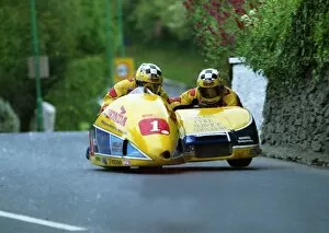 Images Dated 11th July 2011: Another hat-trick for Fisher / Long 2000 Sidecar TT