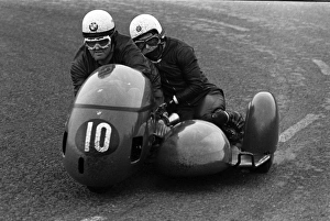Images Dated 13th August 2016: Heinz Luthringhauser & Jurgen Cusnik (BMW) 1971 750 Sidecar TT
