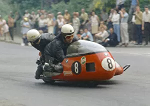 Images Dated 10th February 2022: Heinz Luthringhauser & Jurgen Cusnik (BMW) 1970 500 Sidecar TT