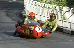 Images Dated 7th October 2020: Heinz Luthrinhauser & Hermann Hahn (BMW) 1973 750 Sidecar TT