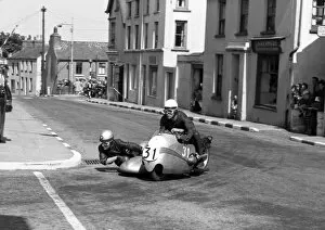 Images Dated 23rd January 2017: Helmut Fath & Alfred Wohlemuth (BMW) 1959 Sidecar TT