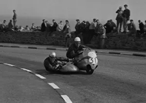 Images Dated 23rd January 2017: Helmut Fath & Alfred Wohlgemuth (BMW) 1959 Sidecar TT