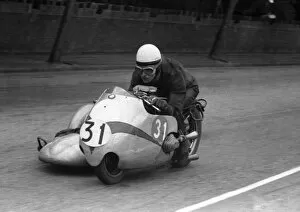 Images Dated 10th May 2018: Helmut Fath & Alfred Wohlgemuth (BMW) 1959 Sidecar TT
