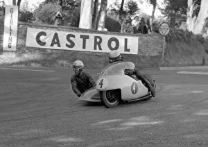 Images Dated 2nd August 2016: Helmut Fath & Wolfgang Kalauch (URS) 1968 Sidecar TT