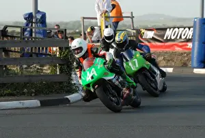 Henrik Voit (Aprilia) and Kevin Strowger (Honda) 2009 Post TT