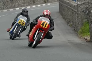 Images Dated 27th May 2007: Henry Bell (Honda Drixton) and Danny Pullen (Suzuki) 2007 Pre TT Classic