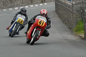 Henry Bell Prints: Henry Bell (Honda Drixton) and Danny Pullen (Suzuki) 2007 Pre TT Classic