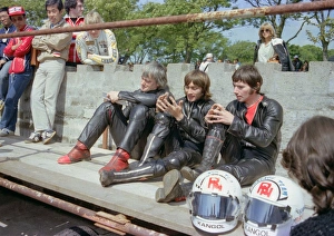 Images Dated 29th March 2013: The Honda Black Protest Team; 1981 Classic TT