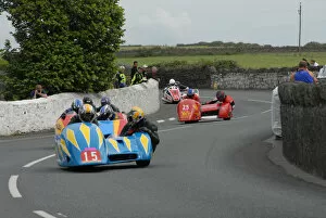 Images Dated 15th July 2009: Horst Walczak and Andrew Miller (Ireson Honda) 2009 Southern 100