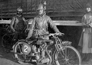 Images Dated 24th April 2020: Howard Davies (AJS) 1921 Junior TT