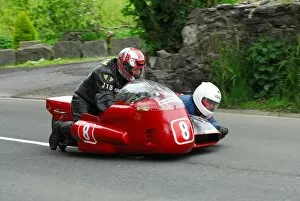 Images Dated 30th May 2015: Howard Langham & Geoff Knight (Konig) 2015 Pre TT Classic