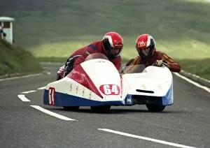 Images Dated 11th January 2018: Howard Langham & Steven Langham (Yamaha) 1990 Sidecar TT