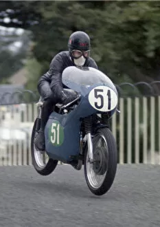 Images Dated 2nd April 2020: Hugh Cumming (Ducati) 1968 Lightweight Manx Grand Prix