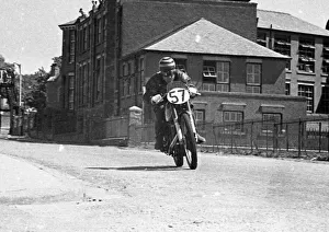 Images Dated 24th November 2020: Humphrey Ranson (AJS) 1950 Junior TT