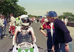 Images Dated 7th July 2021: Iain Duffus (Yamaha) 1987 Production B TT