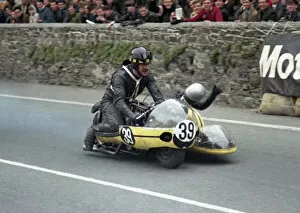 Images Dated 15th May 2020: Ian Ablett & J Williams (Norton) 1966 Sidecar TT