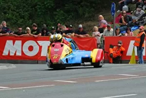 Images Dated 10th June 2016: Ian Bell & Carl Bell (LCR Yamaha) 2016 Sidecar 2 TT