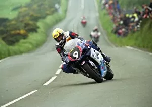 Images Dated 10th July 2011: Ian Lougher at Creg ny Baa, 2002 Production 600 TT
