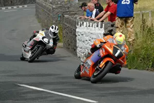 Images Dated 16th July 2009: Ian Lougher (Jackson spl) and William Dunlop (Honda) 2009 Southern 100