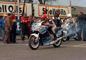Images Dated 29th January 2019: Ian Lougher (Suzuki) 1986 Production D TT