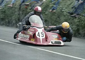 Images Dated 16th September 2020: Ian McDonald & Andre Witherington (Kawasaki) 1978 Sidecar TT