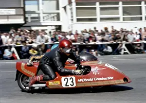 Ian Mcdonald Prints: Ian McDonald & John Jackson (Yamaha) 1983 Sidecar TT
