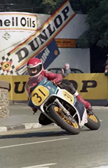 Images Dated 23rd July 2020: Ian Mitchell (Suzuki) 1987 Senior Manx Grand Prix
