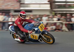 Images Dated 10th June 2021: Ian Mitchell (Suzuki) 1987 Senior Manx Grand Prix
