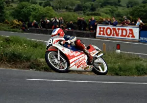 Images Dated 26th January 2019: Ian Newton (Honda) 1989 Ultra Lightweight TT