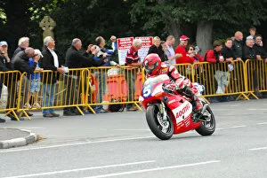 Images Dated 26th August 2013: Ian Richards (Yamaha) 2013 Classic TT Lap of Honour