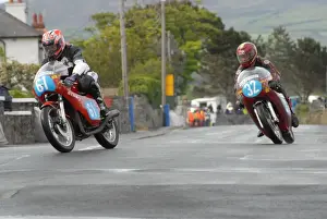 Ian Rycroft (Honda) and Stuart Robinson (BSA Seeley) 2007 Pre TT Classic