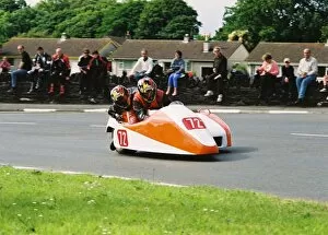 Images Dated 12th July 2017: Ian Salter & Debbie Salter (Kawasaki) 2004 Sidecar TT