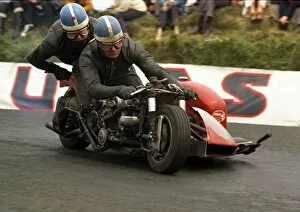 Images Dated 12th January 2018: Idris Evans & J Mathuson (Imp special) 1970 750cc Sidecar TT