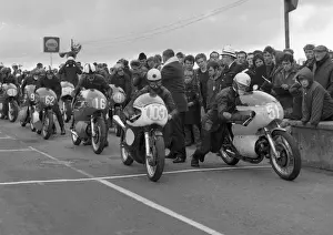 Ivan Hodgkinson (Norton) and Danny Shimmin (Aermacchi) 1969 Manx Grand Prix