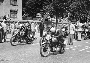 J Kirby (BSA) Ken R V James (Norton) J Cunningham (BSA) 1952 Junior Clubman TT