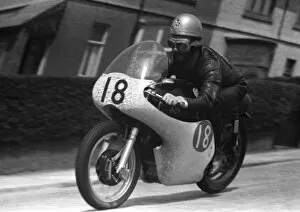 Images Dated 18th October 2018: Jack Ahearn (AJS) 1958 Junior TT